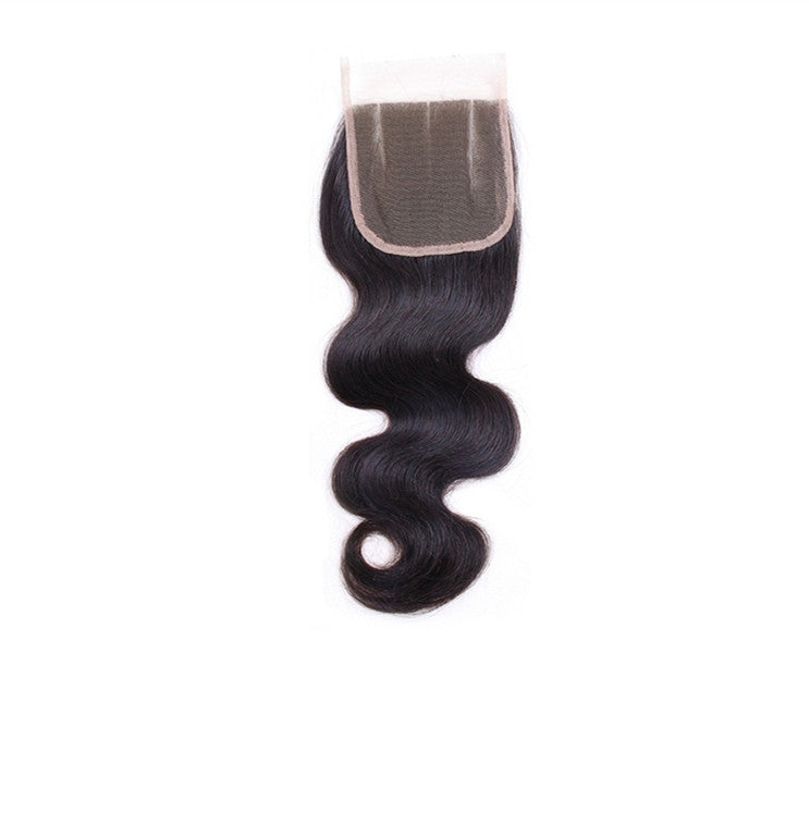 Real Hair Block Body Wave 4X4 Fermeture de dentelle
