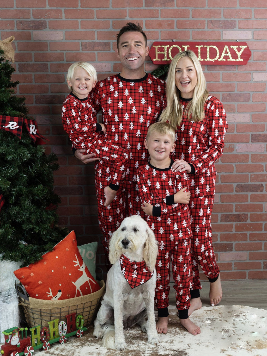 Vêtements parents-enfants Pack familial Vêtements de Noël Pajamas Ho de style européen et américain