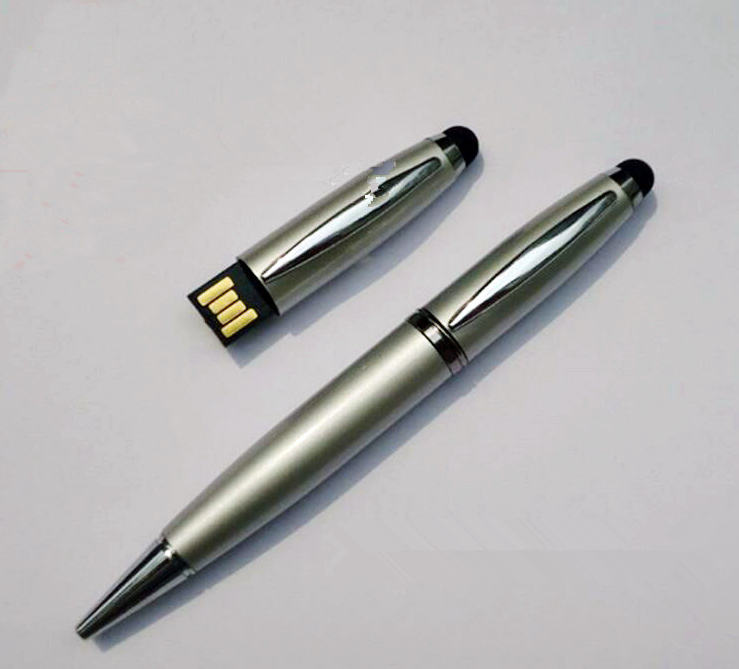Stylo à écran tactile en métal à disque U unique Sanhe