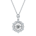 S925 Argent Sterling 0.5ct D Couleur VVS1 Moissanite Lac de neige Collier 45cm Platine plaqué