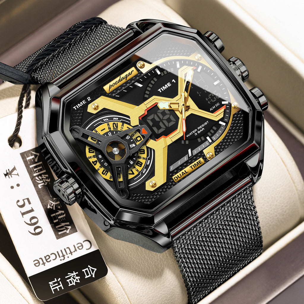 Multifonctionnelle Imperméable Montre Lumineuse Homme