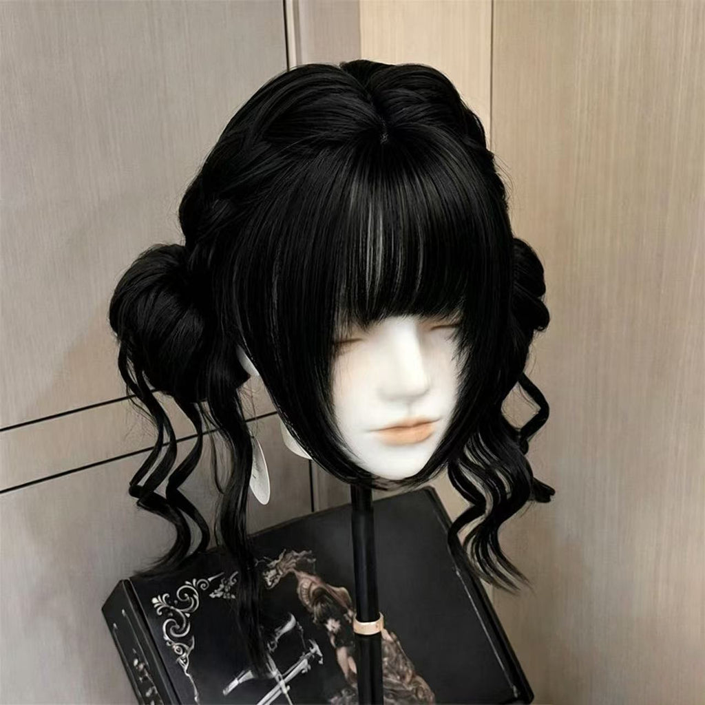 Long Wavy cheveux mignons de style Bun pour les femmes