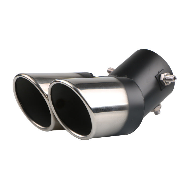 Universal Car Tail Double Stainless Steel Exhaust Muffler