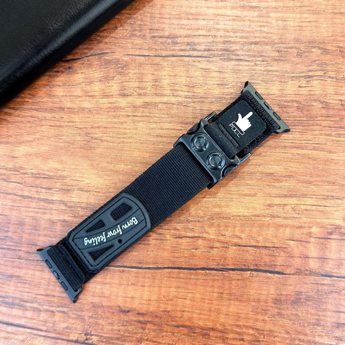Bracelet de montre en nylon à libération rapide avec bande magnétique