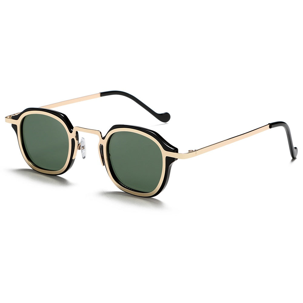 Square Metal PC Lunettes de soleil mixtes Hommes de haute qualité Artistic Punk Ins