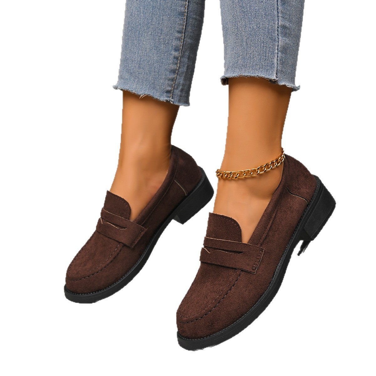 Chaussures Suede Vintage de style britannique