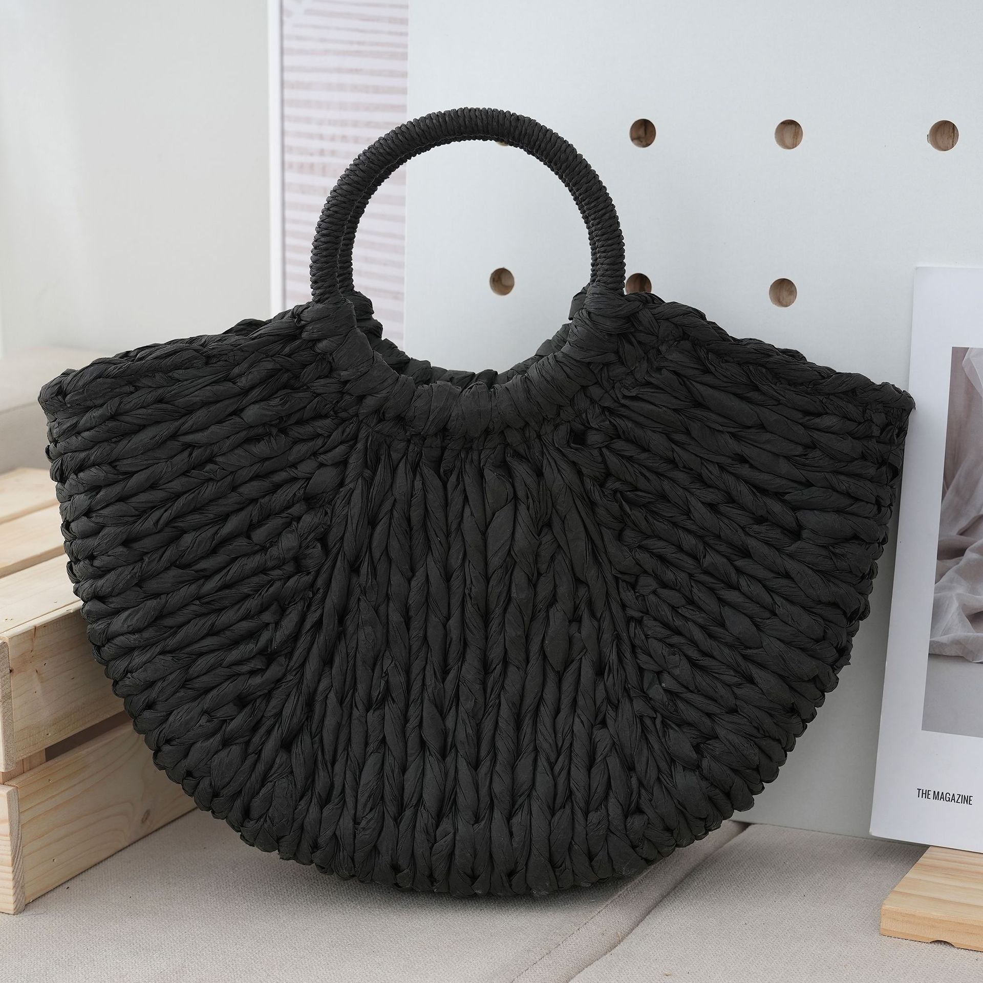 Sac à main en trois dimensions à la mode Semi-circulaire