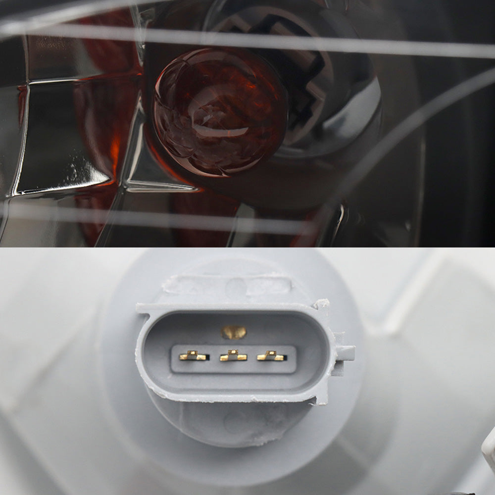 Phares noirs gauche compatibles avec Peterbilt 337