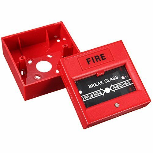 Bouton de sécurité filaire bris de main verre alarme incendie d'urgence