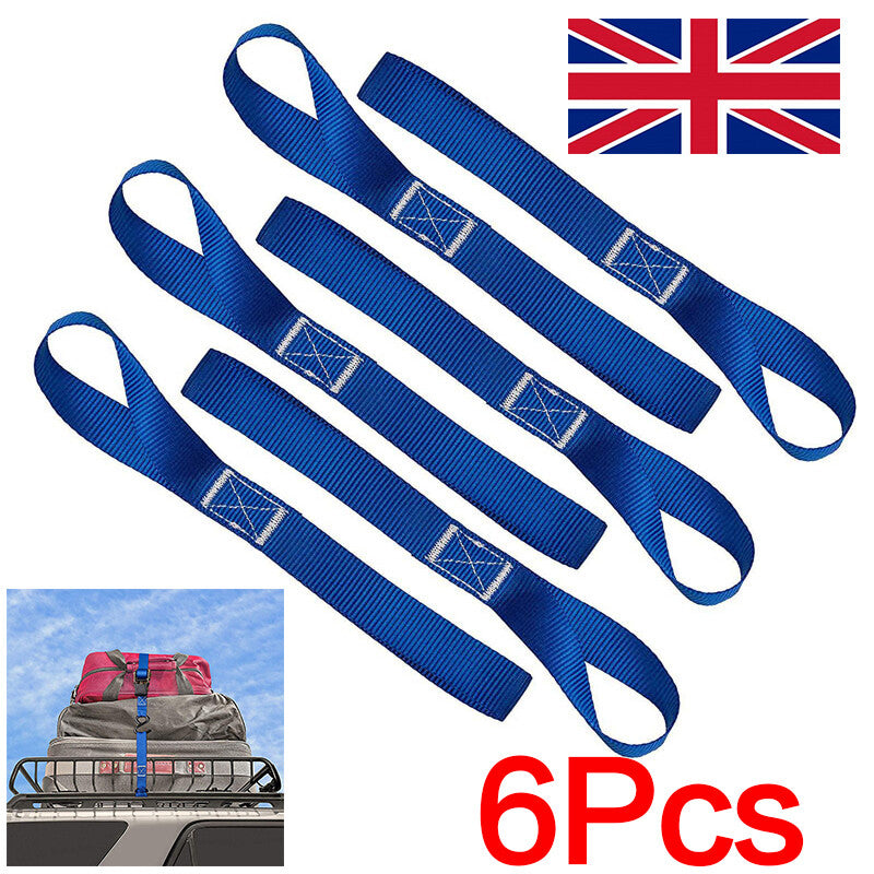 6pcs Moto moto Soft Loop Transport Attache vers le bas 2,5x30cm.