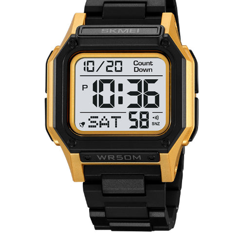 Montre électronique pour hommes en plein air lumineux Sporty et imperméable pour les étudiants