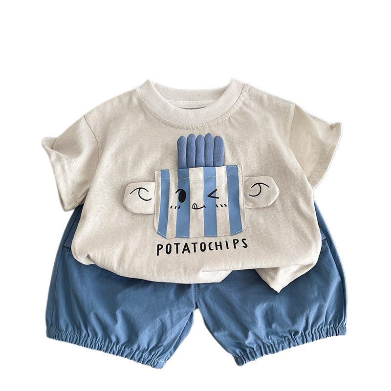 Top et shorts à manches courtes pour garçons