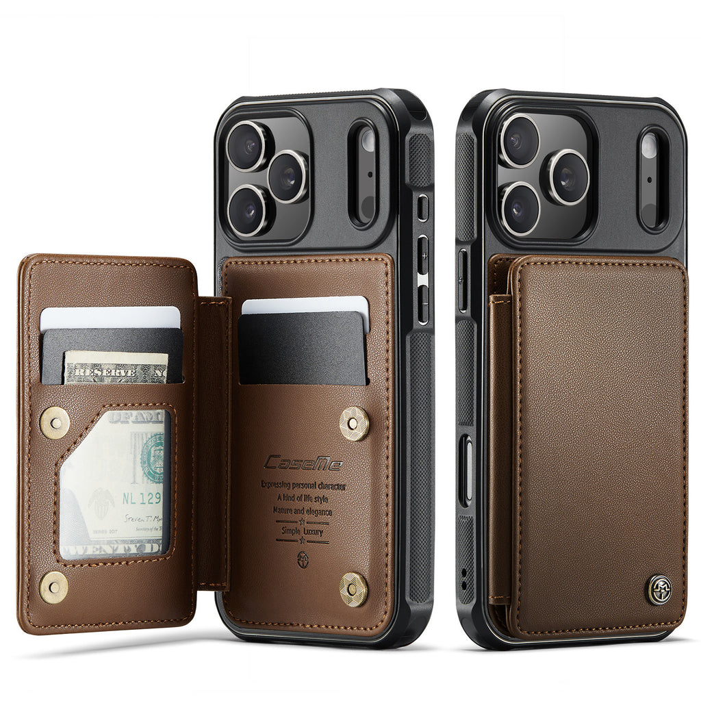 Flip cas de téléphone avec carte fente protection en cuir Case pour la conception anti balayage