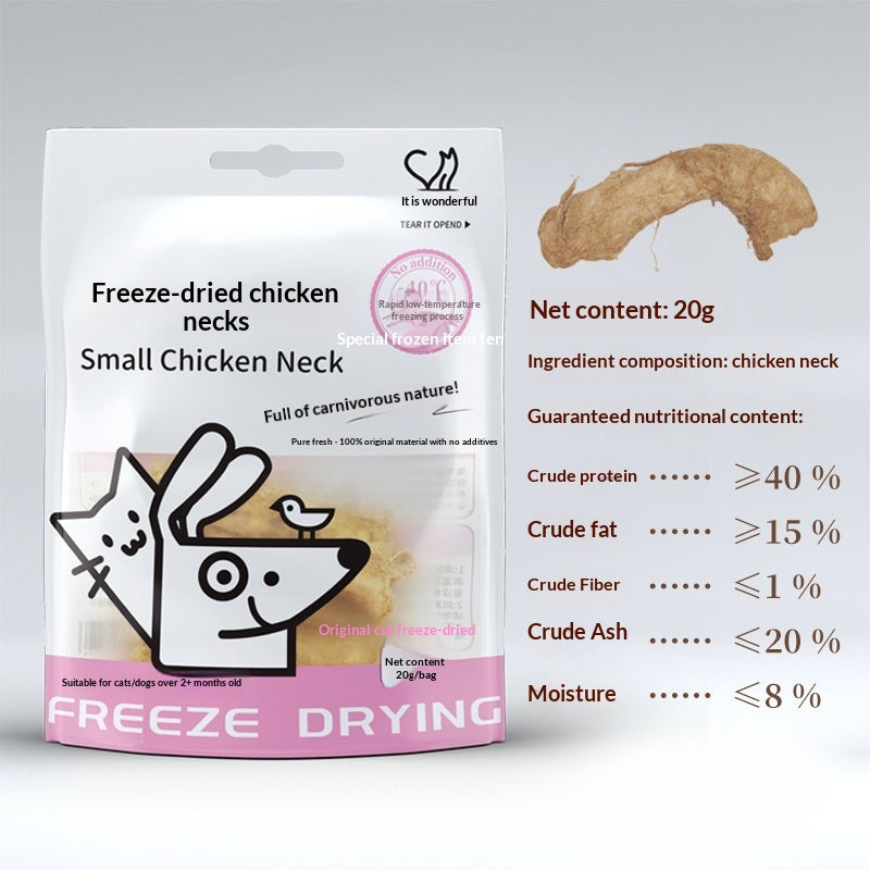 Aliments pour animaux de compagnie congelés