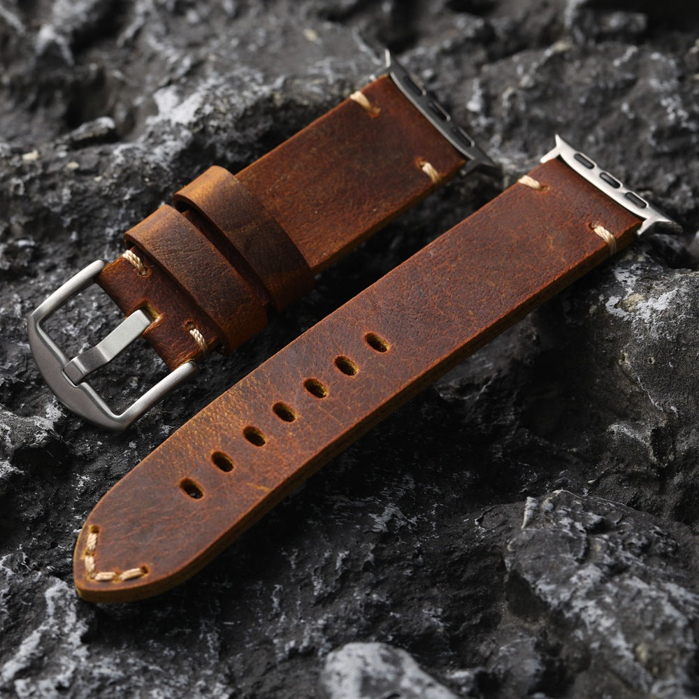 Bracelet en cuir de vache fait main