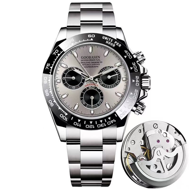 Montre homme mécanique avec montre Quartz Calenda