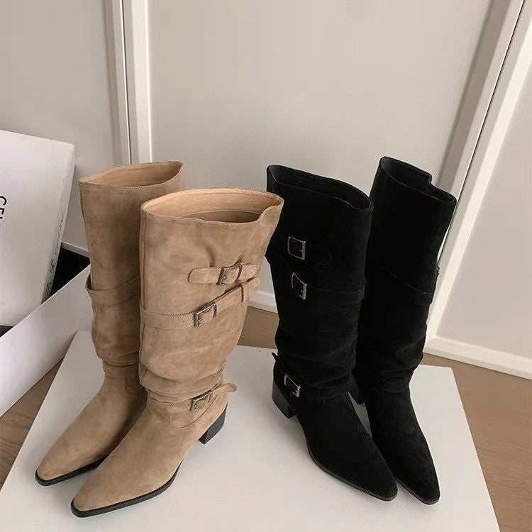 Bottes de genou-haut pour femmes