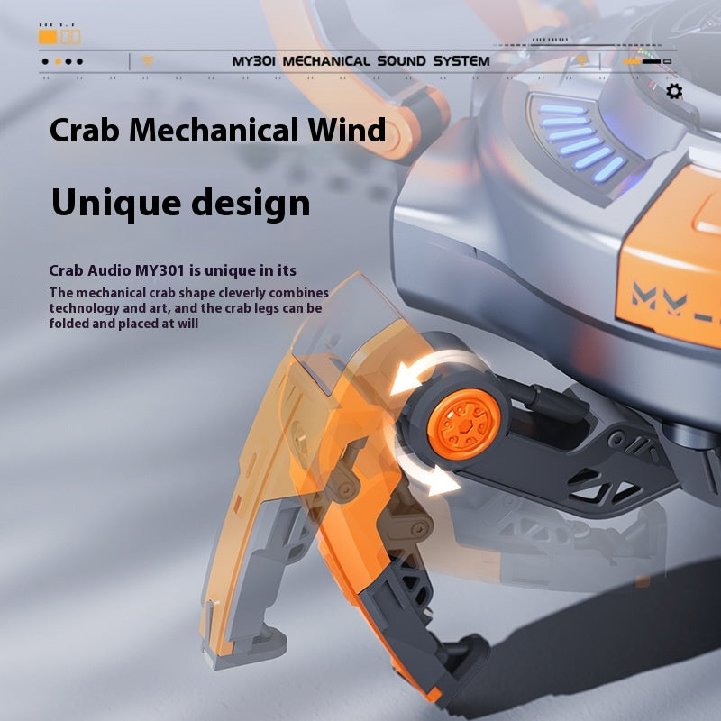 Haut-parleur de crabe mécanique sans fil de vent Bluetooth