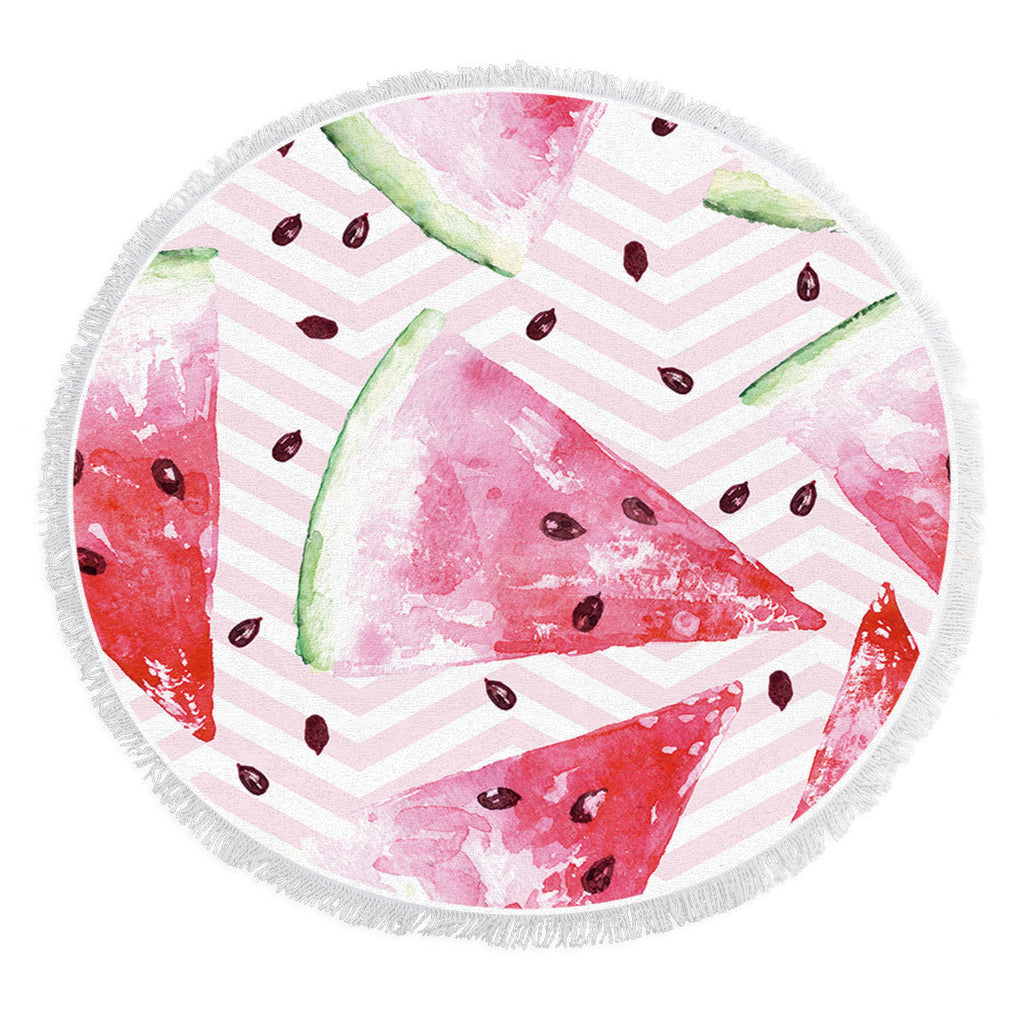 Serviette de plage ronde de fruits