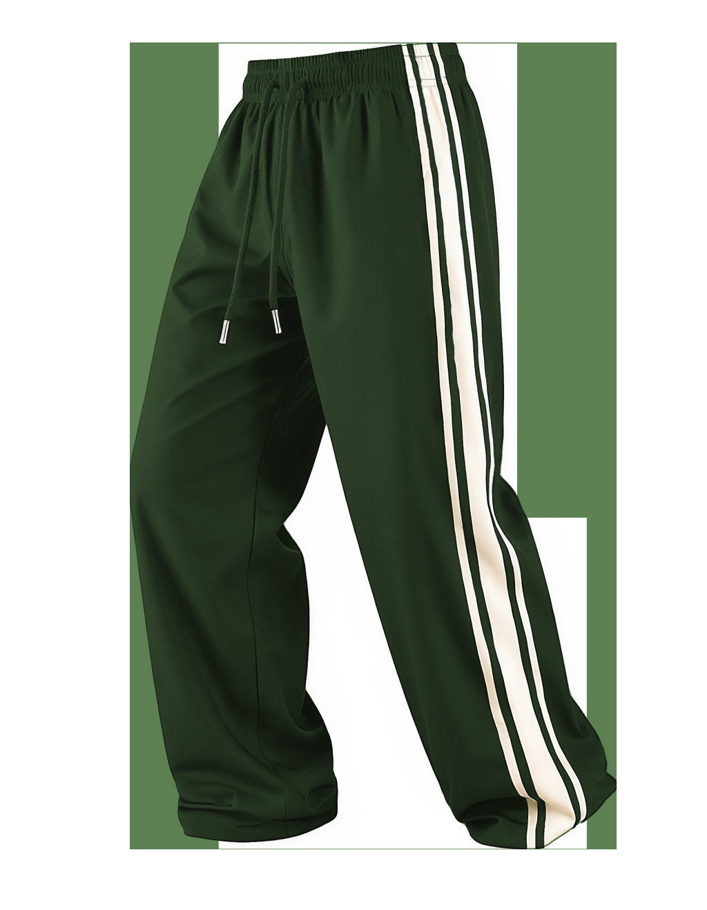 Pantalon de sport rayé homme avec deux bandes