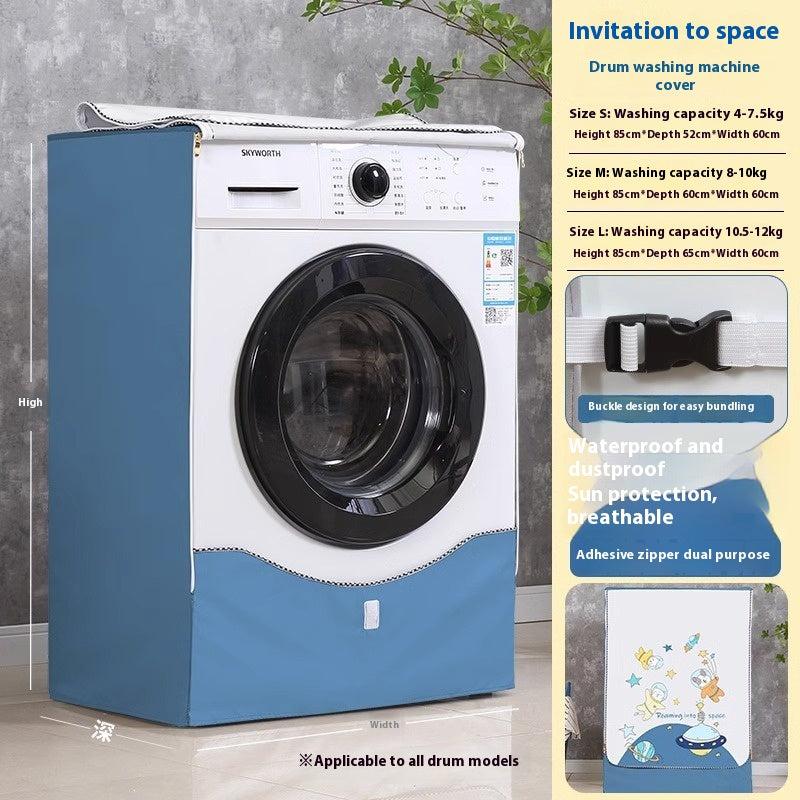 Rouleau Laver la machine Couverture imperméable Couverture solaire Couverture de poussière Protection UV
