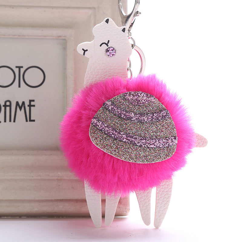 Petit pendentif à boule de laine