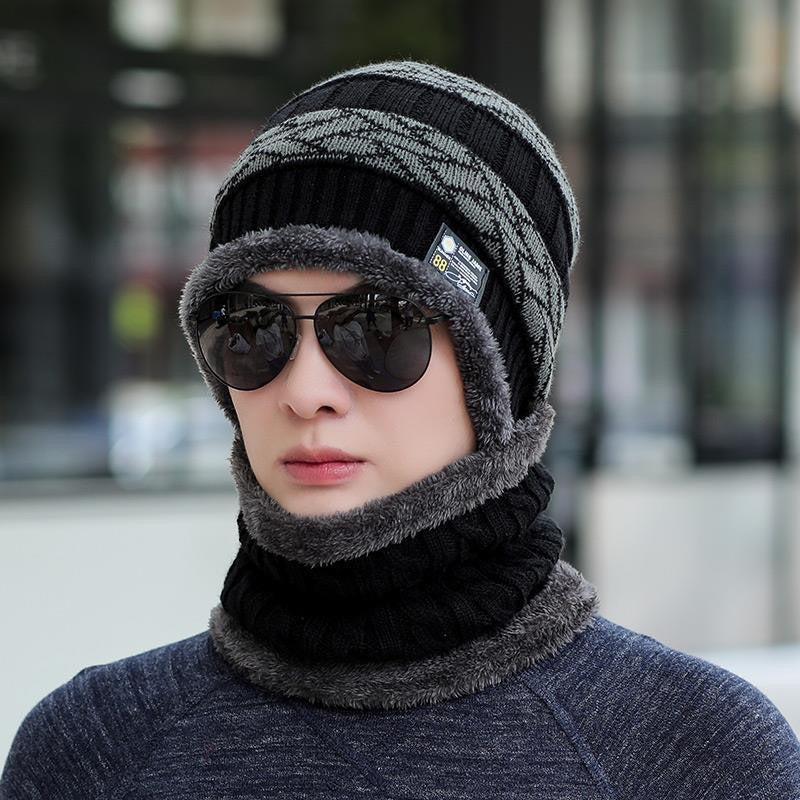 Entretien chaud et vélo à l'épreuve du froid Automne et chapeau en coton rembourré d'hiver pour hommes