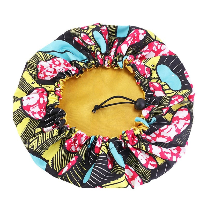 Chapeau rond double couche imprimé