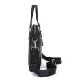 Porte-monnaie pour hommes Cuir véritable Sac portable de 14 pouces Cowhide horizontal Sac de bureau