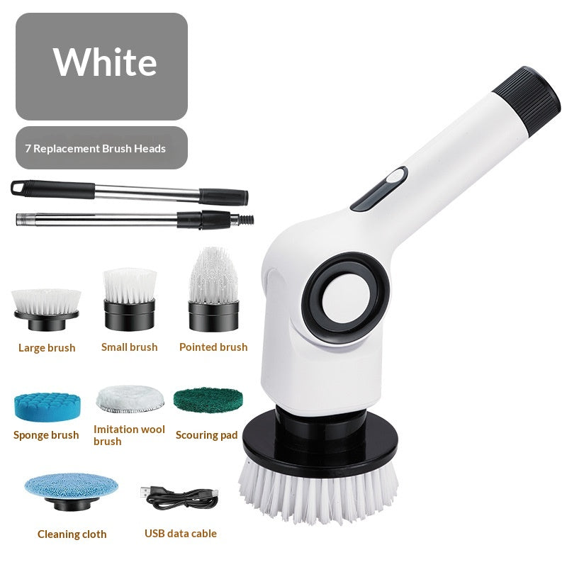 Set de brosse de nettoyage électrique multifonction 7-en-1