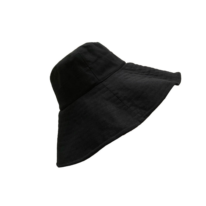 Chapeau solaire extra-large de couleur solide