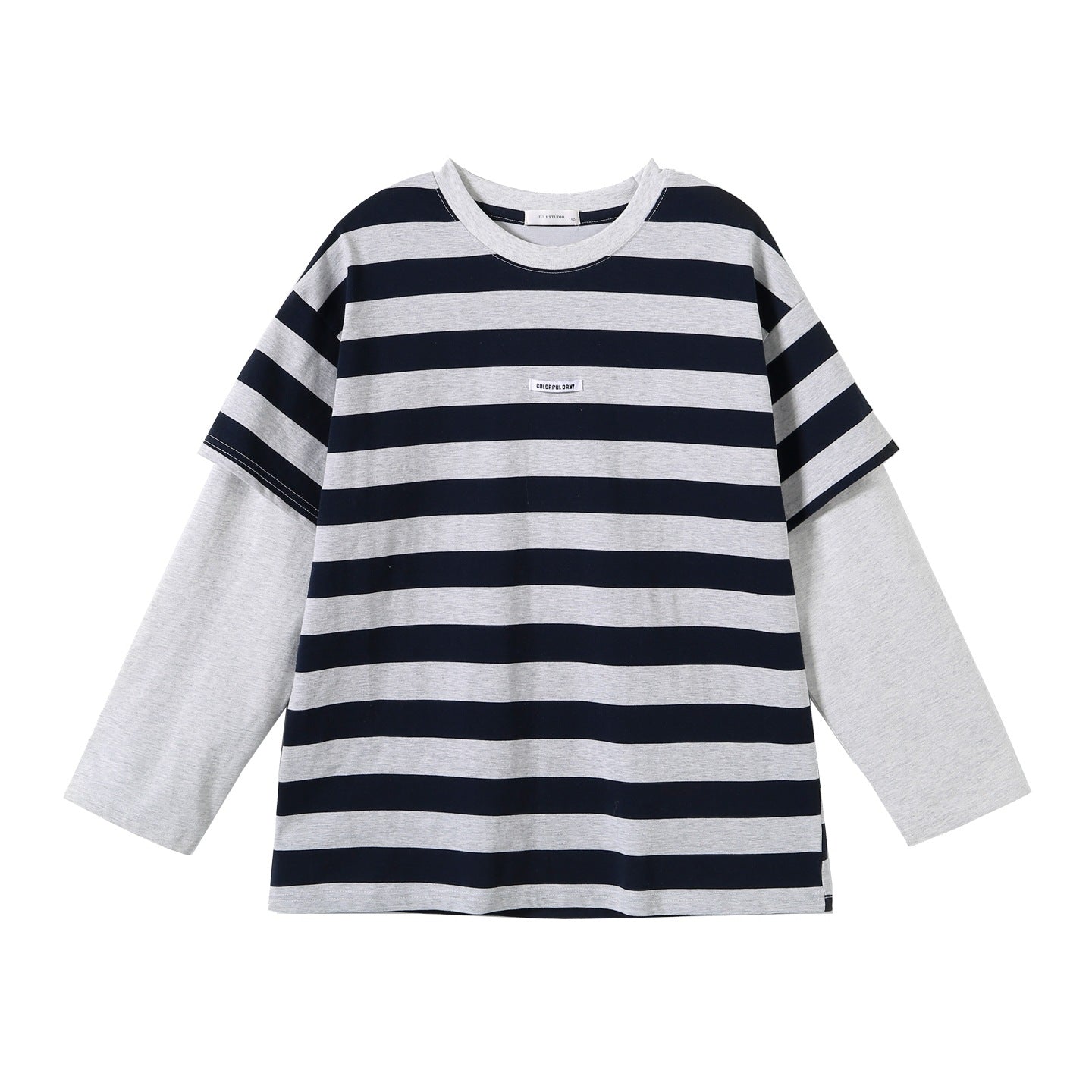 T-shirt deux manches longues Faux Filles pour le printemps et l'automne