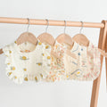 Bébé Bib Rufflé coton imprimé Gauze Dentelle Bib