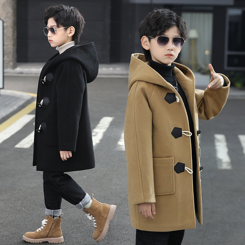 Manteau de laine épaissé garçon