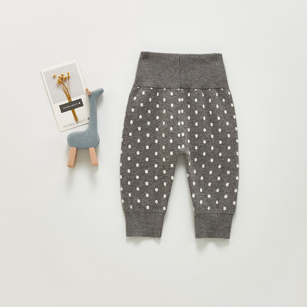 Pantalons en laine tricotée en coton pour enfants