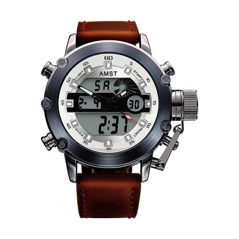 Montre électronique multifonctionnelle Casual Sports pour hommes