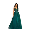 Robe de soirée pour banquet vert foncé