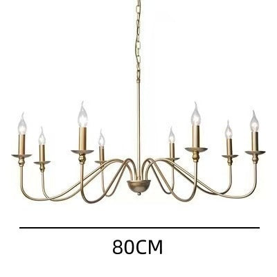Moderne Simple et léger Luxury American Wought Iron Chandelier