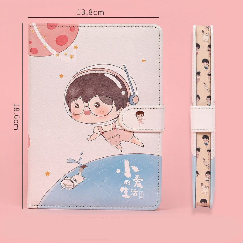 Fruit Print Notebook Planner Magnetic Buckle PU NoteBook Annuals Agenda Couleur Illustration