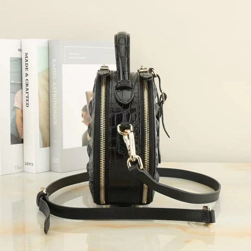 Sac à épaule en cuir véritable Casual Femmes