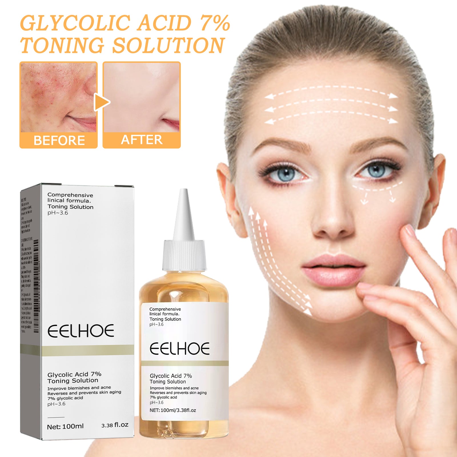 Acide glycolique 7 Toner 1 0 0ml-boîte