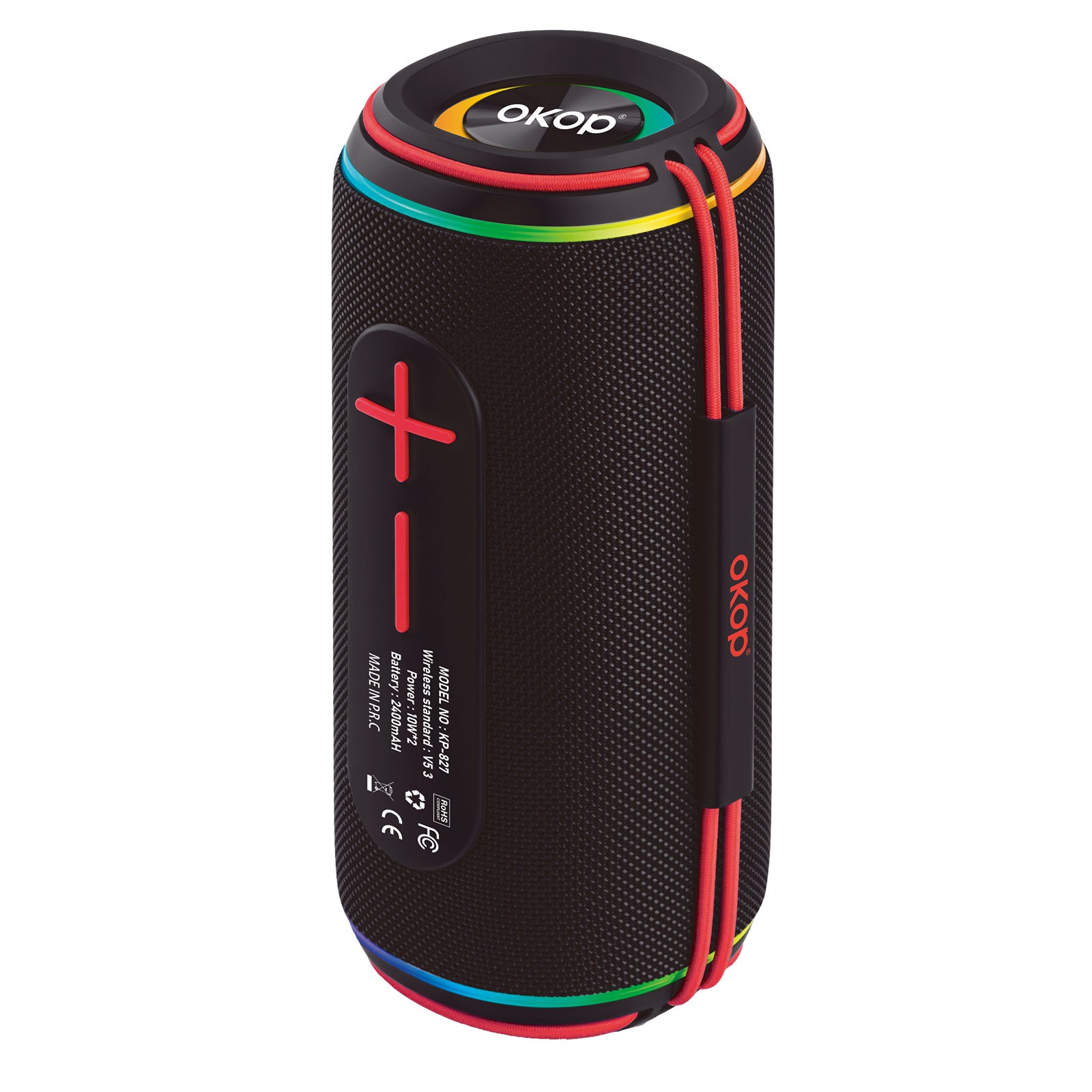 KP-827 Haut-parleur bluetooth en plein air portable à deux conducteurs haute puissance Stéréo Subwo