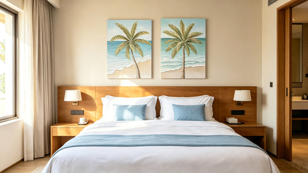 24x30 Ensemble de 2 Palm Tree Wall Art