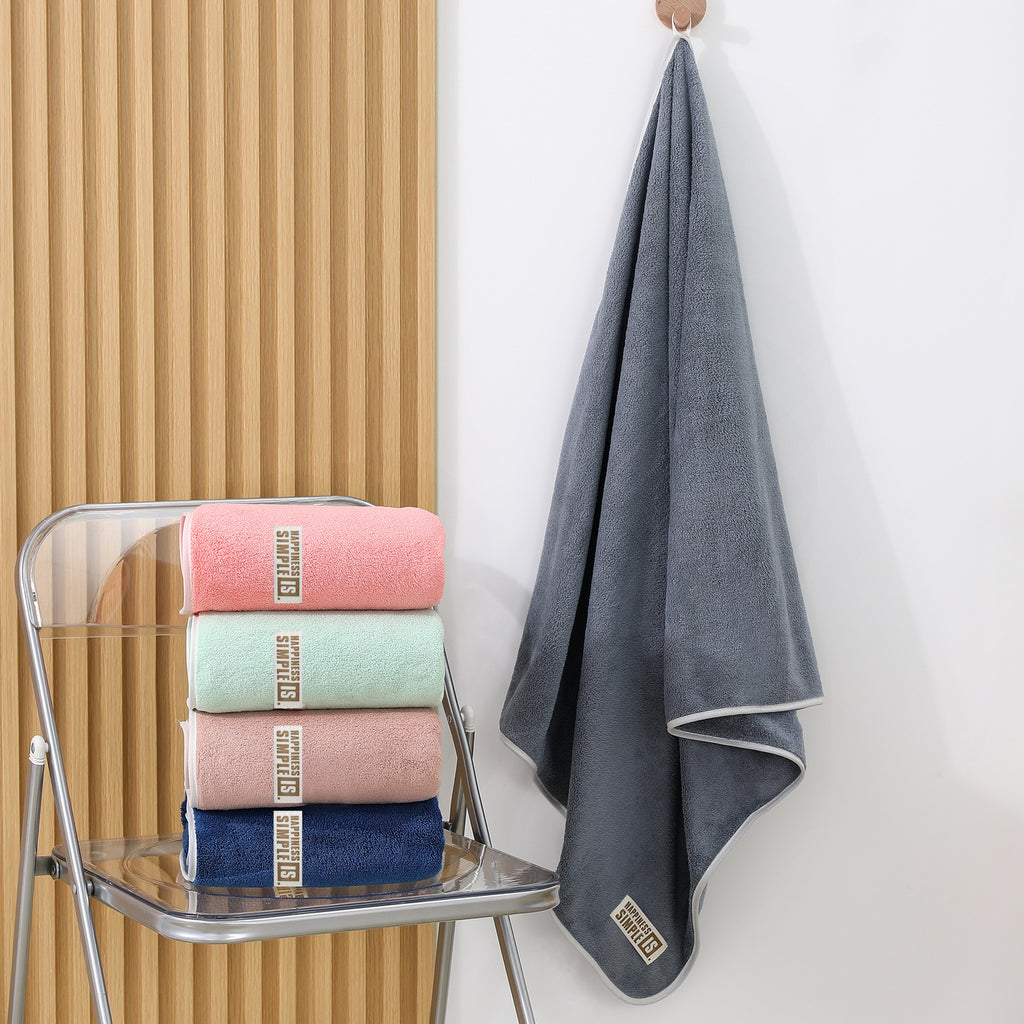 Classe A Serviette de bain en polaire de corail Soft Skin-friendly Très absorbante et sans lint