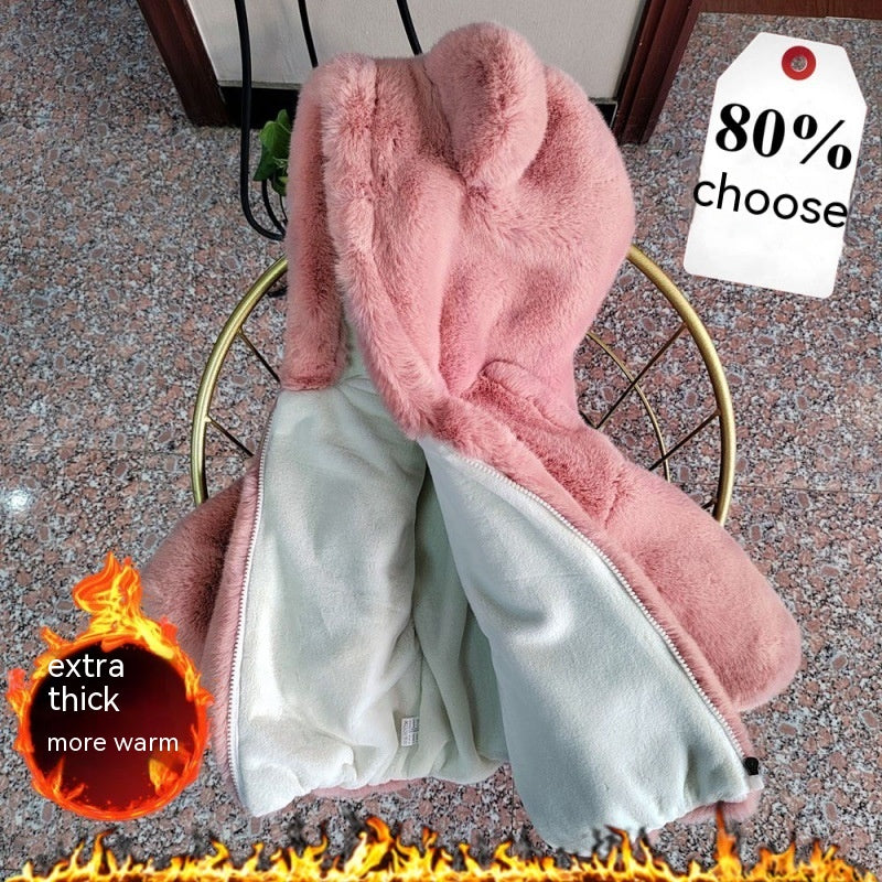 Automne et hiver Épaisseur de fourrure d'enfant Mink Fur