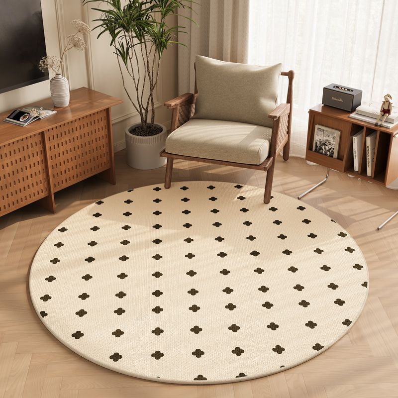 Rug rond de style bohème du ménage