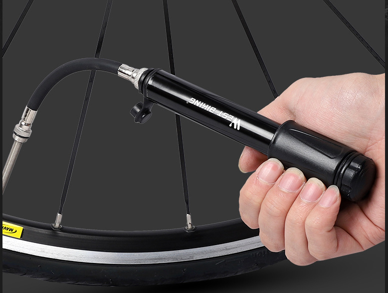 Pompe haute pression Gonflateur de vélo Portable petite pompe avec tuyau