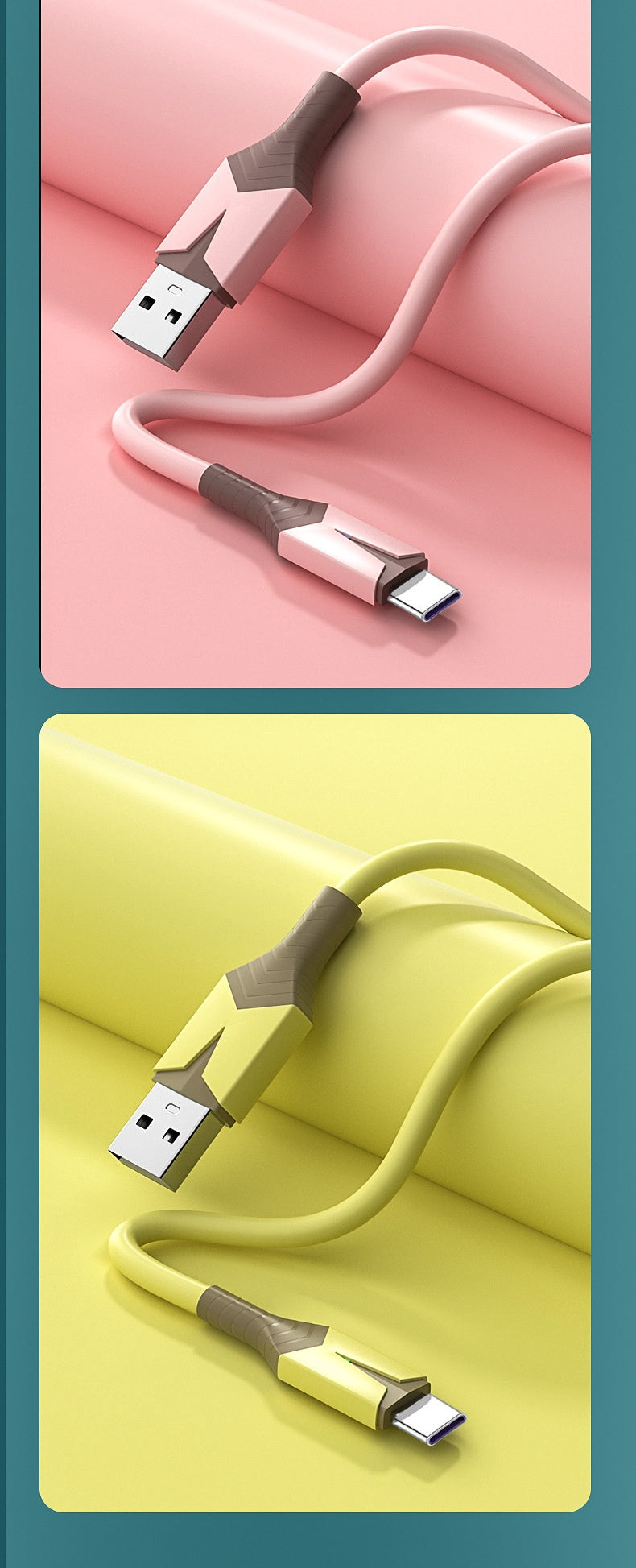 Colle flexible liquide avec câble de charge de données de téléphone mobile léger