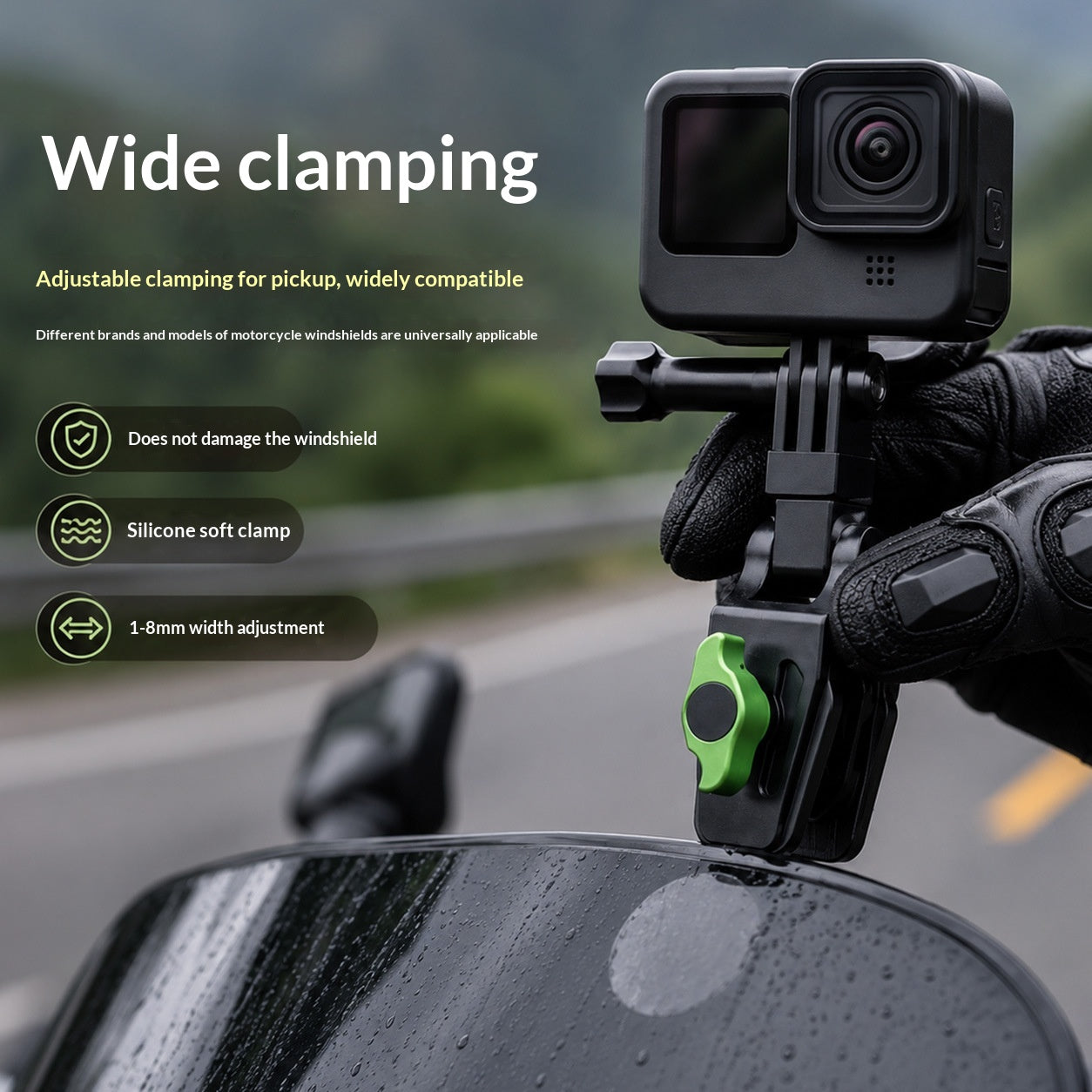 Alliage d'aluminium Montage fixe à 360 degrés pour la production de films à vélo