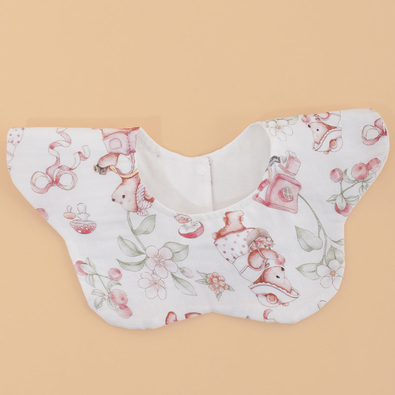 Pétale Bamboo coton imperméable pour enfants Bib imperméable pour bébé